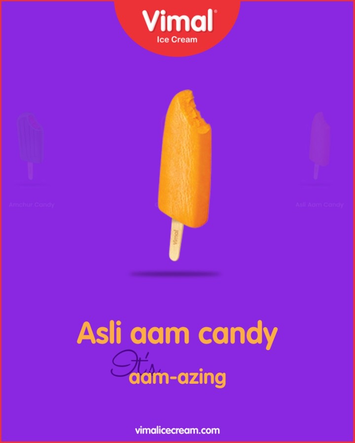 Savour the moments and treat your with the asli aam candy that's simply aam-azing!

#Monsoon #LoveForMonsoon #Rains #Happiness #LoveForIcecream #IcecreamTime #IceCreamLovers #FrostyLips #Vimal #IceCream #VimalIceCream #Ahmedabad