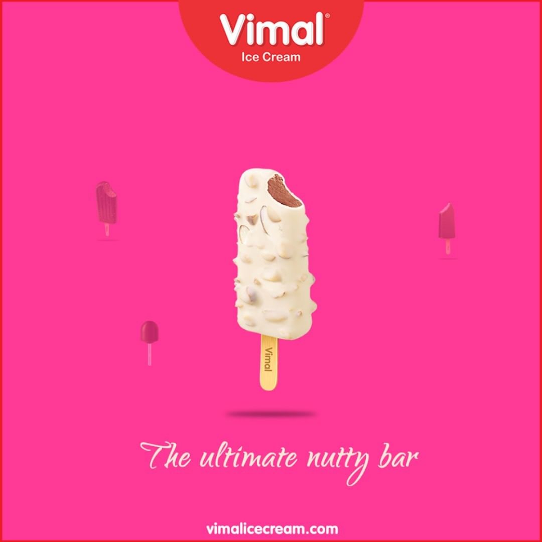 Vimal nutty bar is well known for its incredibly delicious taste!

#VimalIceCream #Icecreamisbae #Happiness #LoveForIcecream #IcecreamTime #IceCreamLovers #FrostyLips #Vimal #IceCream #Ahmedabad
