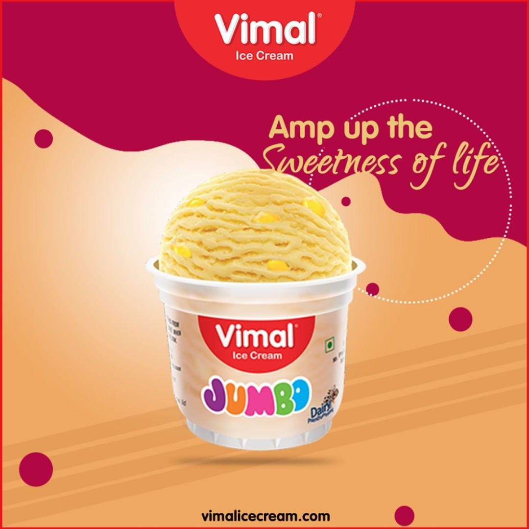 Amp up the sweetness of life with the scoops of frozen happiness.

#IcecreamTime #IceCreamLovers #FrostyLips #Vimal #IceCream #VimalIceCream #Ahmedabad