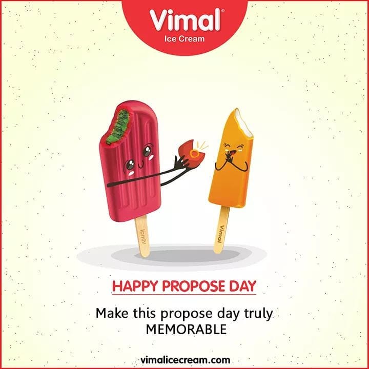 Make this propose day truly memorable.

#HappyProposeDay #LoveForIcecream #IcecreamTime #IceCreamLovers #FrostyLips #Vimal #IceCream #VimalIceCream #Ahmedabad