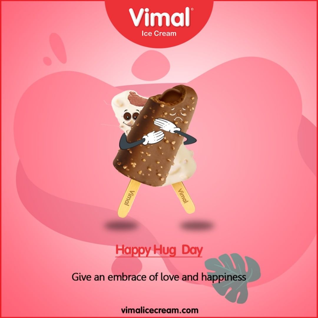 Give a warm embrace to your loved ones and show them how much they mean to you.

#HugDay #ValentineWeek #ValentinesDay #LoveForIcecream #IcecreamTime #IceCreamLovers #FrostyLips #Vimal #IceCream #VimalIceCream #Ahmedabad
