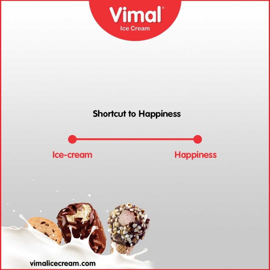 Cover the #ShortestDistance to happiness with our delicious ice-creams.

#TrendingFormat #TrendingNow #Happiness #VimalICeCream