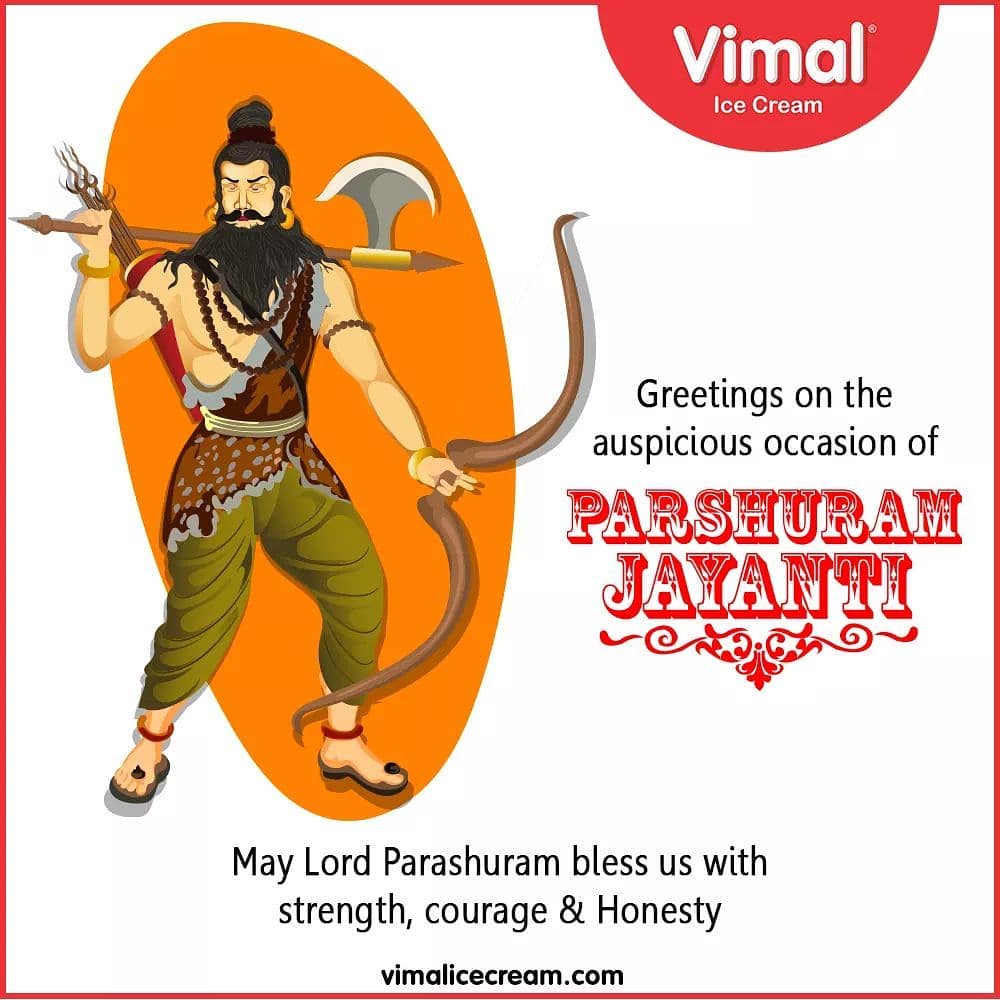 Greetings on the auspicious occasion of #ParshuramJayanti

#Vimal #IceCream #VimalIceCream #Ahmedabad