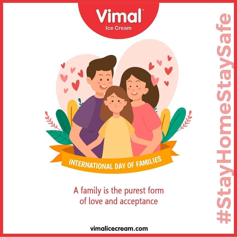 A family is the purest form of love and acceptance

#InternationalDayofFamilies #InternationalDayofFamilies2020 #IcecreamTime #IceCreamLovers #FrostyLips #Vimal #IceCream #VimalIceCream #Ahmedabad