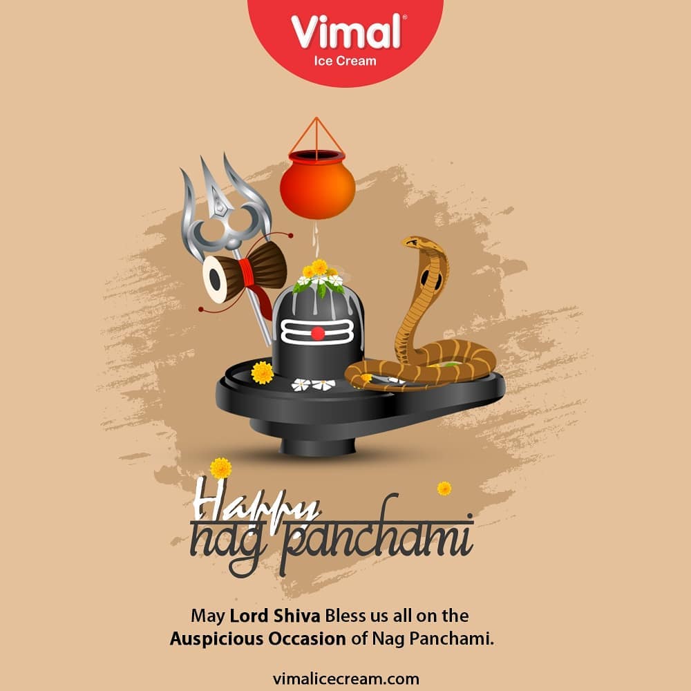 May Lord Shiva bless us all on the auspicious occasion of Nag Panchami.

#HappyNagPanchami #NagPanchami #NagPanchami2020 #IcecreamTime #IceCreamLovers #FrostyLips #Vimal #IceCream #VimalIceCream #Ahmedabad