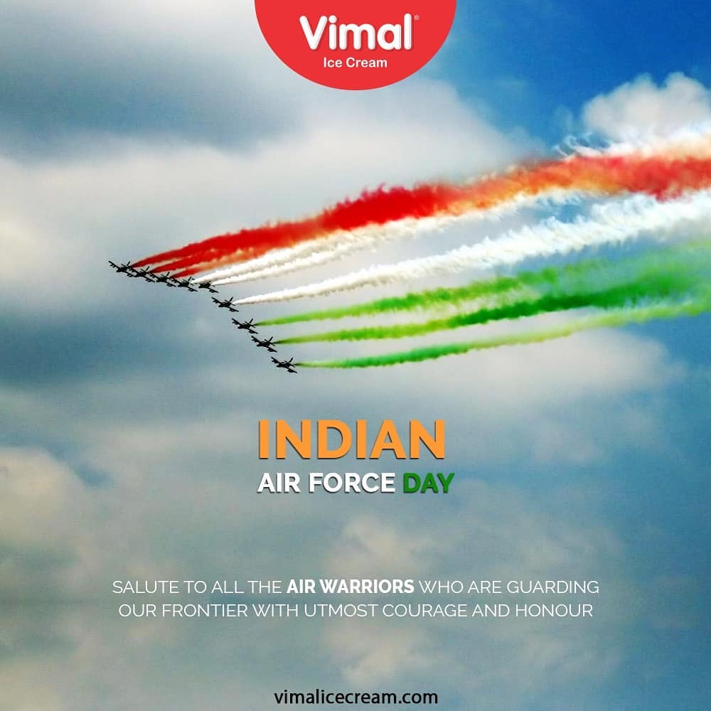 Vimal Ice Cream,  IndianAirForce, IndianAirForceDay, 88IAF, IAF, 8thOct, VimalIceCream, IceCreamLovers, FrostyLips, Vimal, IceCream, Ahmedabad
