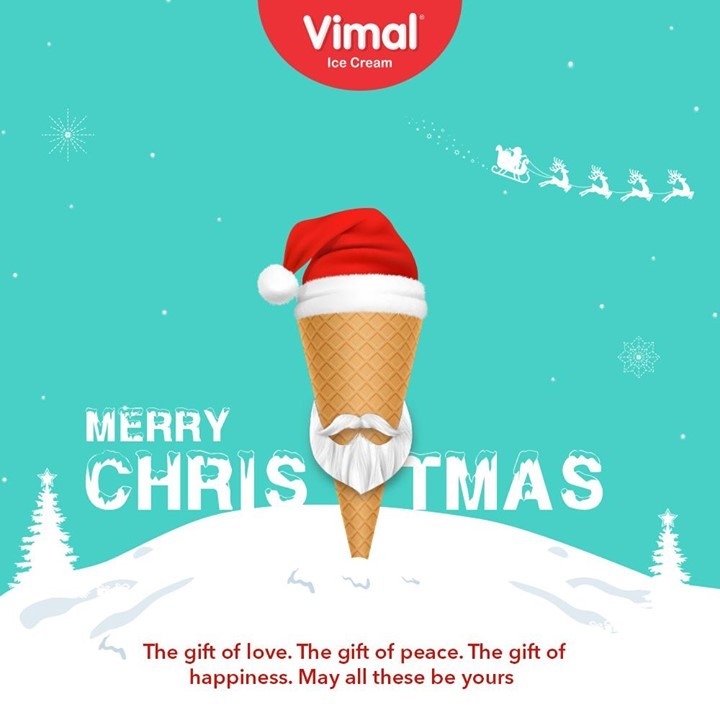 The gift of love. The gift of peace. The gift of happiness. May all these be yours.

#Christmas #MerryChristmas #Christmas2020 #Festival #Cheers #Joy #Happiness #VimalIceCream #IceCreamLovers #Vimal #IceCream #Ahmedabad