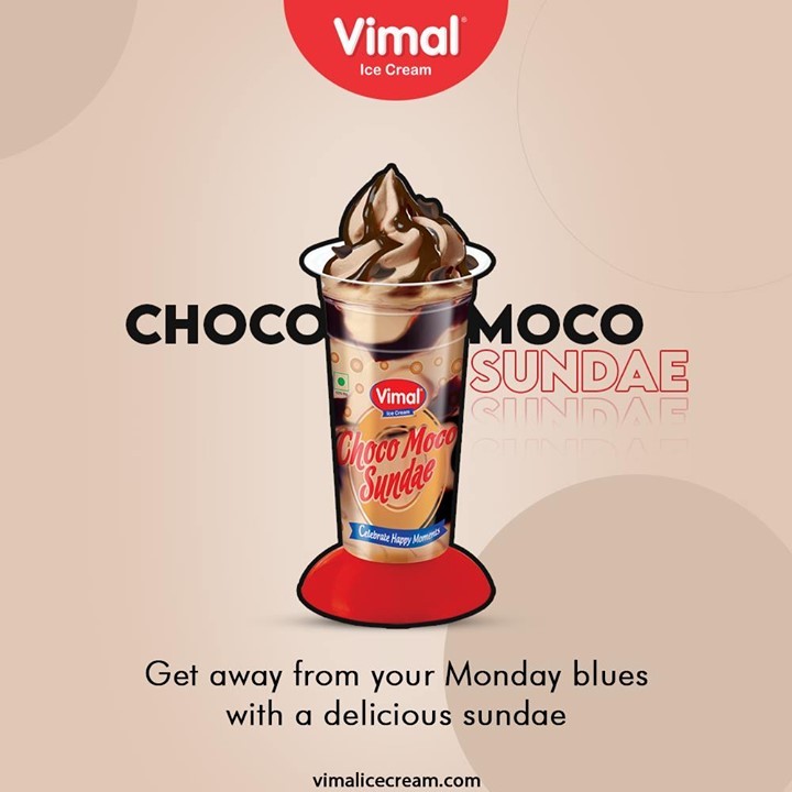 Choco Moco Sundae
Get away from your Monday blues with a delicious sundae.

#VimalIceCream #IceCreamLovers #Vimal #IceCream #Ahmedabad