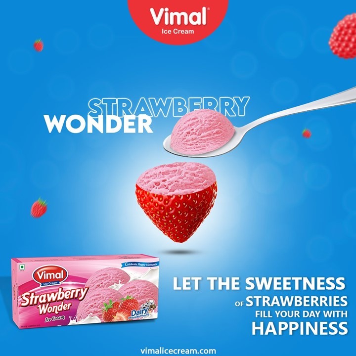 Let the sweetness of Vimal Strawberry Wonder Family Pack fill your day with happiness and joy.

#VimalIceCream #IceCreamLovers #Vimal #IceCream #Ahmedabad