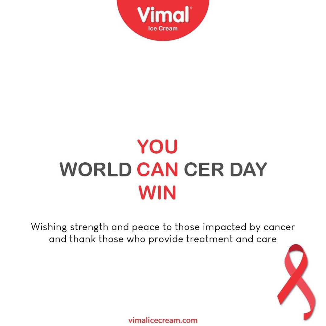 Wishing strength and peace to those impacted by cancer and thank those who provide treatment and care.

#WorldCancerDay #IAmAndIWill #WorldCancerDay2021 #ActAgainstCancer #VimalIceCream #IceCreamLovers #Vimal #IceCream #Ahmedabad