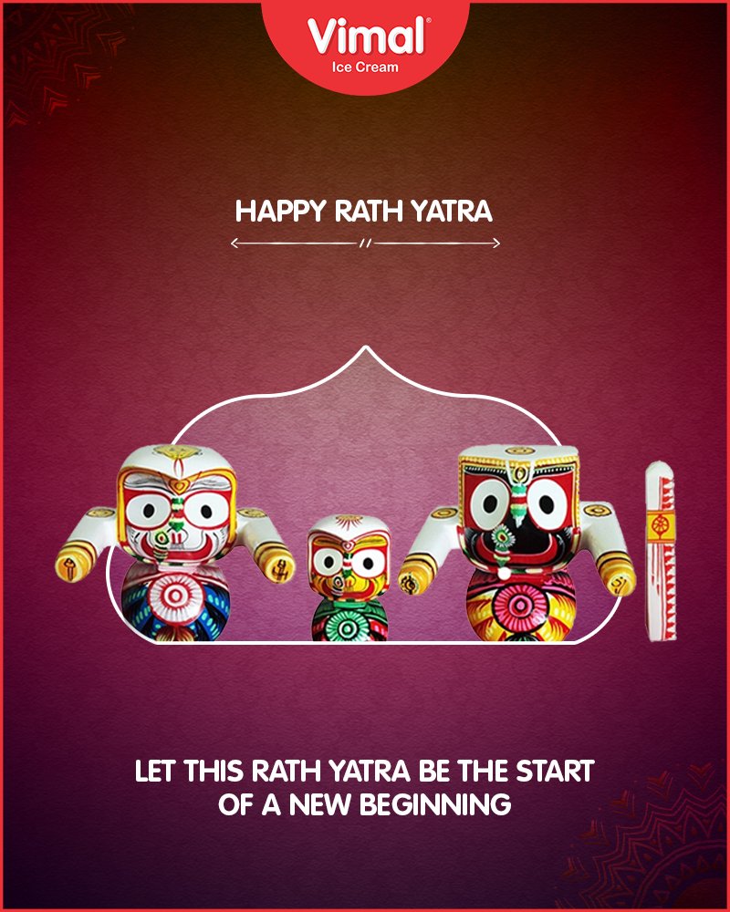 Let this RathYatra be the start of new beginnings!

#RathYatra2018 #RathYatra #LordJagannath #FestivalOfChariots #Spirituality https://t.co/HVsDpRndvY