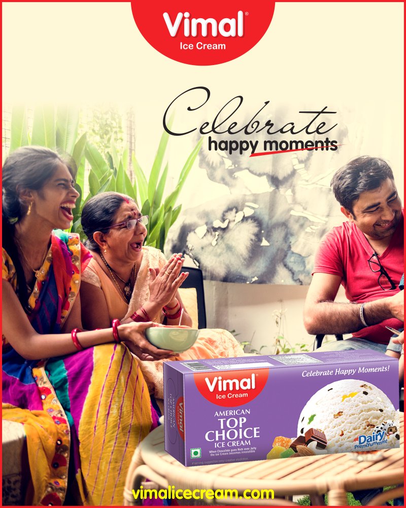 Celebrate happy moments with family packs from Vimal Ice Cream

#Monsoon #IcecreamTime #IceCreamLovers #FrostyLips #Vimal #IceCream #VimalIceCream #Ahmedabad https://t.co/e17nBbFieY