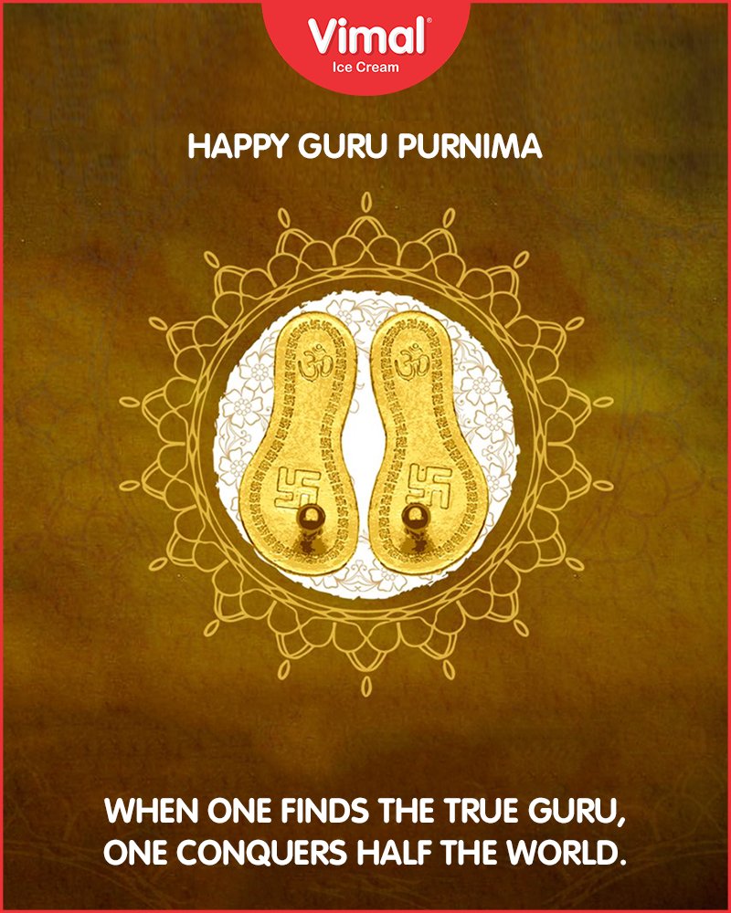 When one finds a true Guru, one conquers the world! Happy Guru Purnima

#VimalIceCream #IceCreamLovers #Ahmedabad #Gujarat #GuruPurnima #GuruPurnima2018 #GuruIsABlessing https://t.co/QQSrt4LIHt