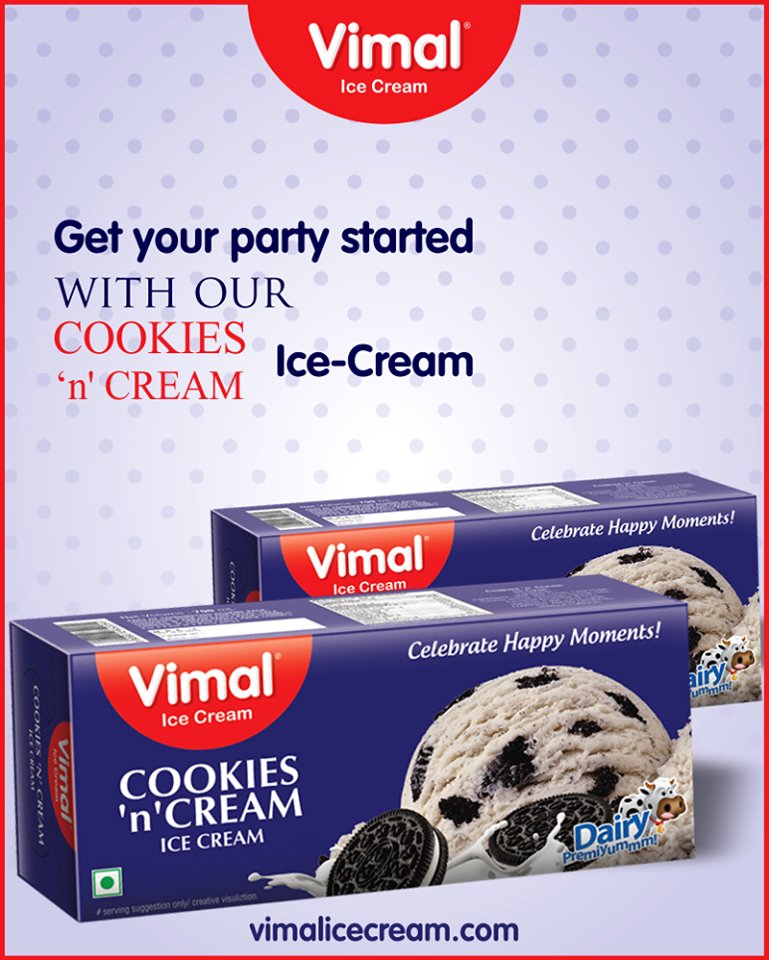 Roll up your party with our Cookies ‘n’ Cream extravaganza! 

#VimalIceCream #Icecream #IcecreamLovers #LoveForIcecream #IcecreamIsBae #Ahmedabad #Gujarat #India https://t.co/17CWdaY6ei