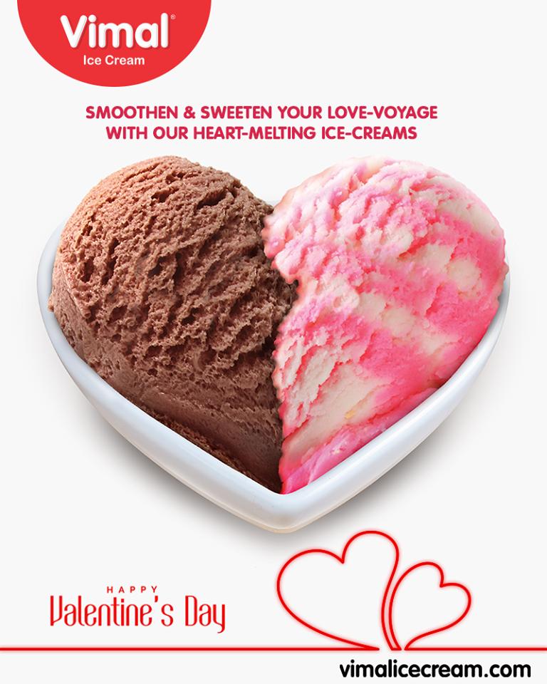 Smoothen & sweeten your love voyage with our heart melting ice-creams! 

#IcecreamLovers #LoveForIcecream #IcecreamIsBae #Ahmedabad #Gujarat #India #VimalIceCream #Valentines2019 #ValentinesDay #Valentines #DayOfLove #ValentinesDay2019 https://t.co/z5iYyAPO0a