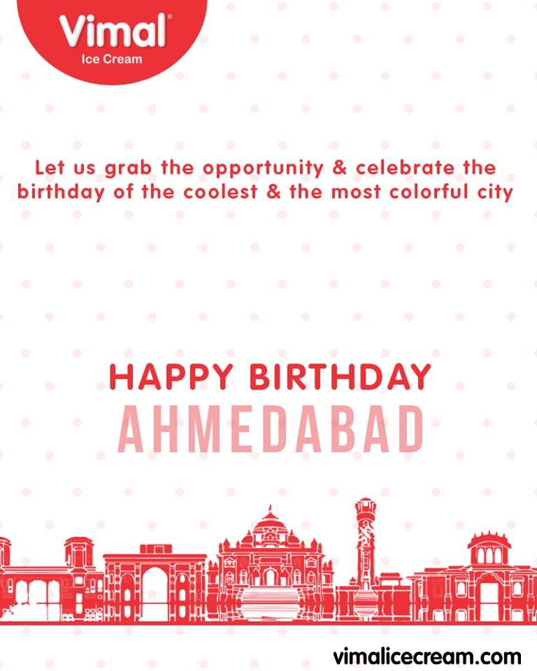 Let's celebrate the birthday of the coolest & the most colourful city in western India!

#IcecreamIsBae #Ahmedabad #Gujarat #India #VimalIceCream #HappyBirthdayAhmedabad #AhmedabadBirthday #MaruAmdavad https://t.co/PcLomnsiif