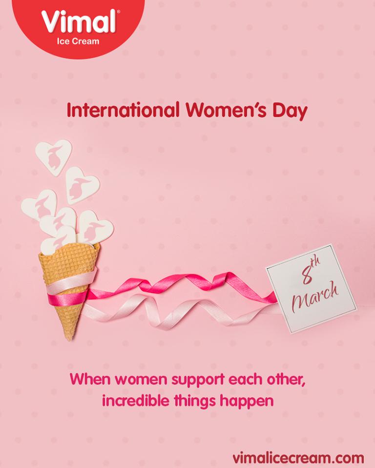 When women support each other, incredible things happen! 

Happy Women's Day!

#Ahmedabad #Gujarat #India #VimalIceCream #WomensDay #InternationalWomensDay #WomensDay2019 #8March2019 https://t.co/I0NBxxI0nQ