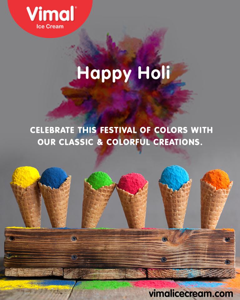 Celebrate the festival of colors with our classic creations! 

#HappyHoli2019 #HappyHoli #होली #Holi #IndianFestival #FestivalOfColour #VimalIceCream #Ahmedabad #Gujarat #India https://t.co/1751jTIUmk