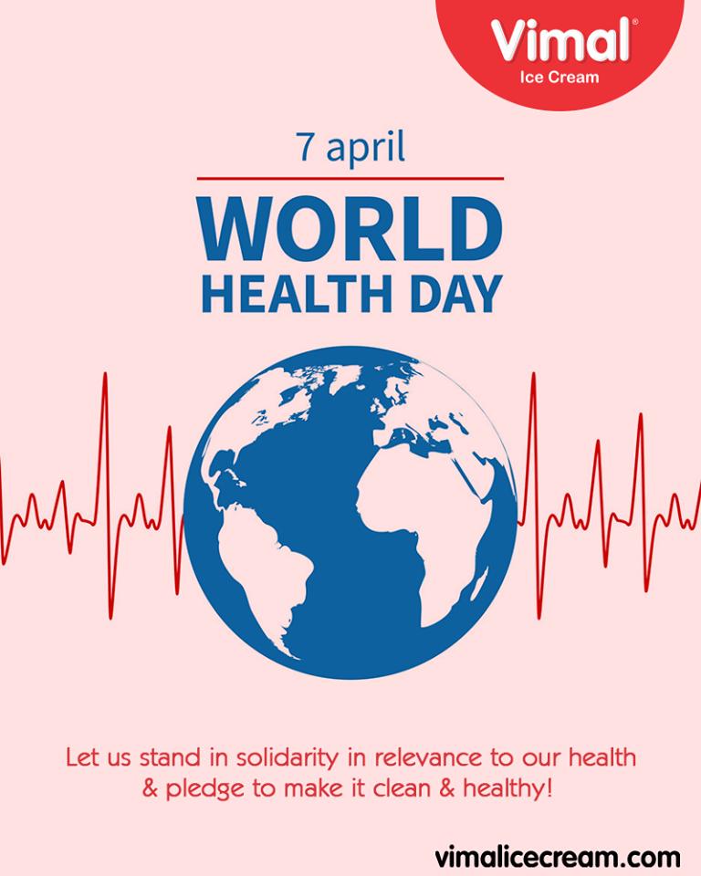 Let us stand in solidarity in relevance to our health & pledge to make it clean & healthy!

#WorldHealthDay #WorldHealthDay2019 #GoodHealth #VimalIceCream #Celebrations #Icecream #IcecreamLovers #LoveForIcecream #IcecreamIsBae #Ahmedabad #Gujarat #India https://t.co/SKJ1S7vZoZ