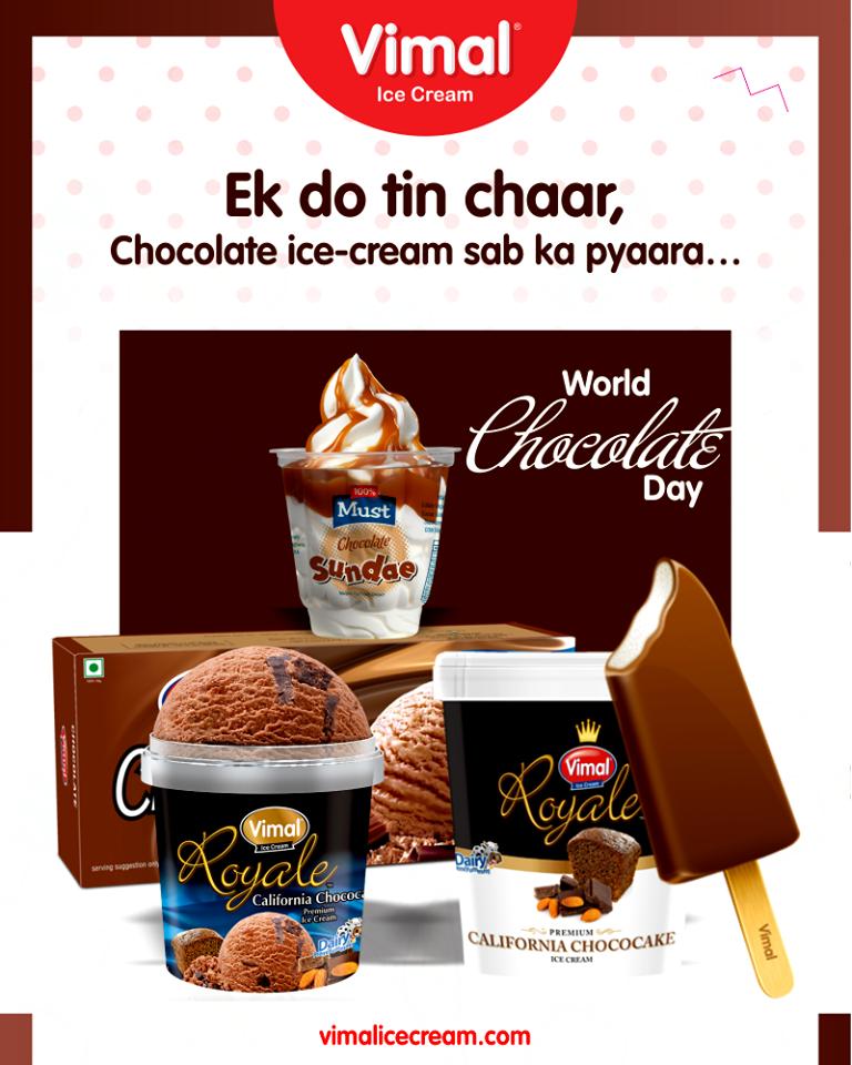 Sweet indulgence to satisfy your sweet tooth!

#WorldChocolateDay #ChocolateDay #ChocolateLovers #Vimal #IceCream #VimalIceCream #Ahmedabad https://t.co/AwXOup0wns