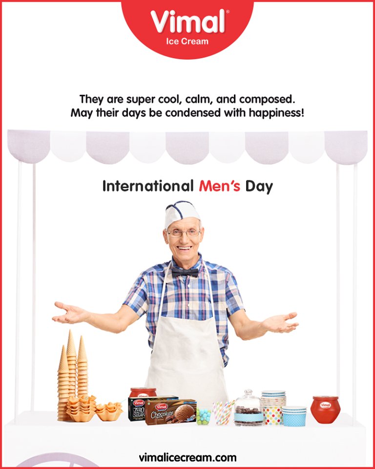 They are super cool, clam, and composed. May their days be condensed with happiness!

#InternationalMensDay #MensDay #MensDay2019 #VimalIceCream #Happiness #LoveForIcecream #IcecreamTime #IceCreamLovers #FrostyLips #Vimal #IceCream #Ahmedabad https://t.co/4fApIVnsXv
