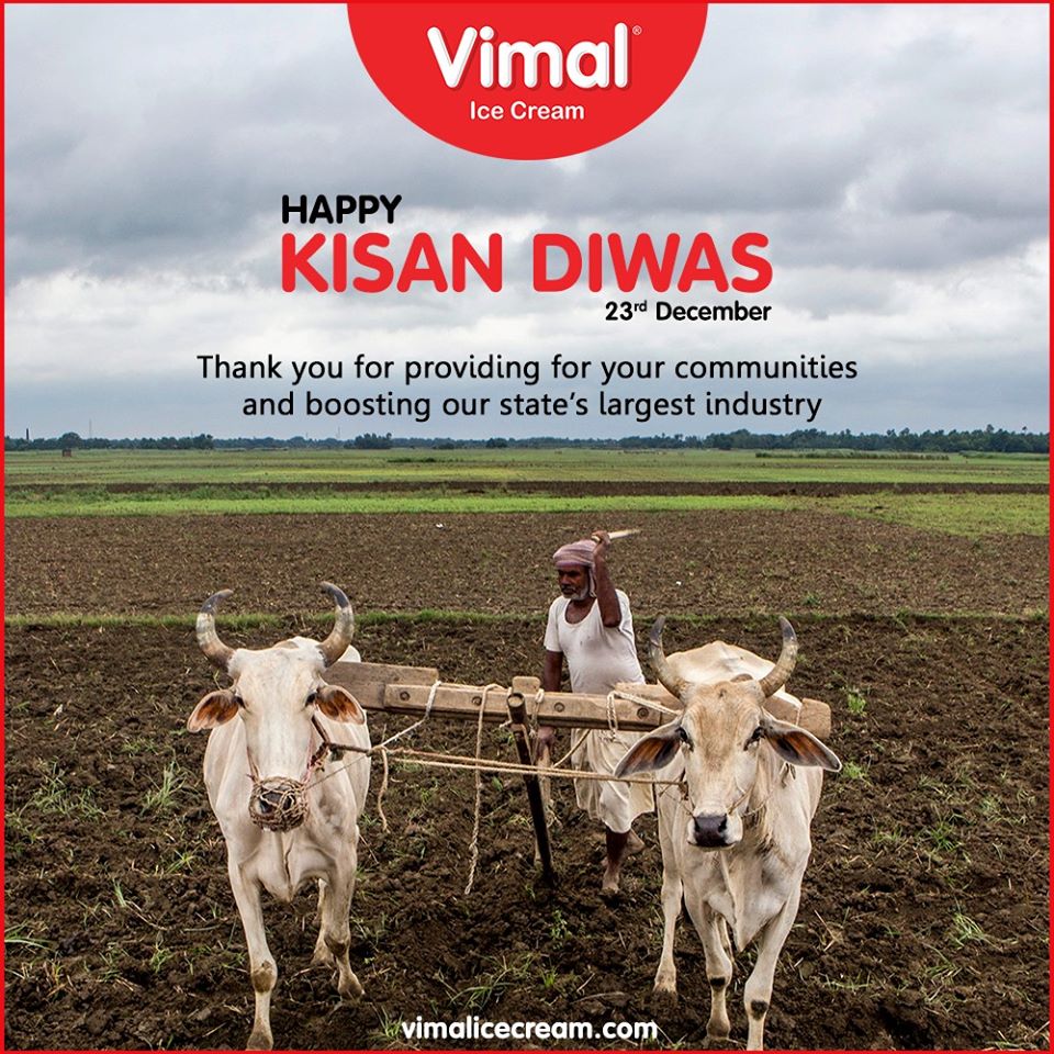 Thank you for providing for your communities and boosting our state’s largest industry.

#KisanDivas #Agriculture #Kisan #Farmers #NationalFarmersDay #FarmersDay #BackboneOfOurNation #Economy #KisanDivas2019 #VimalIceCream #Icecreamisbae #Happiness #LoveForIcecream #IcecreamTime https://t.co/eqHOe16N6x