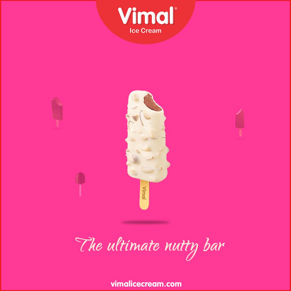Vimal nutty bar is well known for its incredibly delicious taste!

#VimalIceCream #Icecreamisbae #Happiness #LoveForIcecream #IcecreamTime #IceCreamLovers #FrostyLips #Vimal #IceCream #Ahmedabad https://t.co/aF4newZ8FK