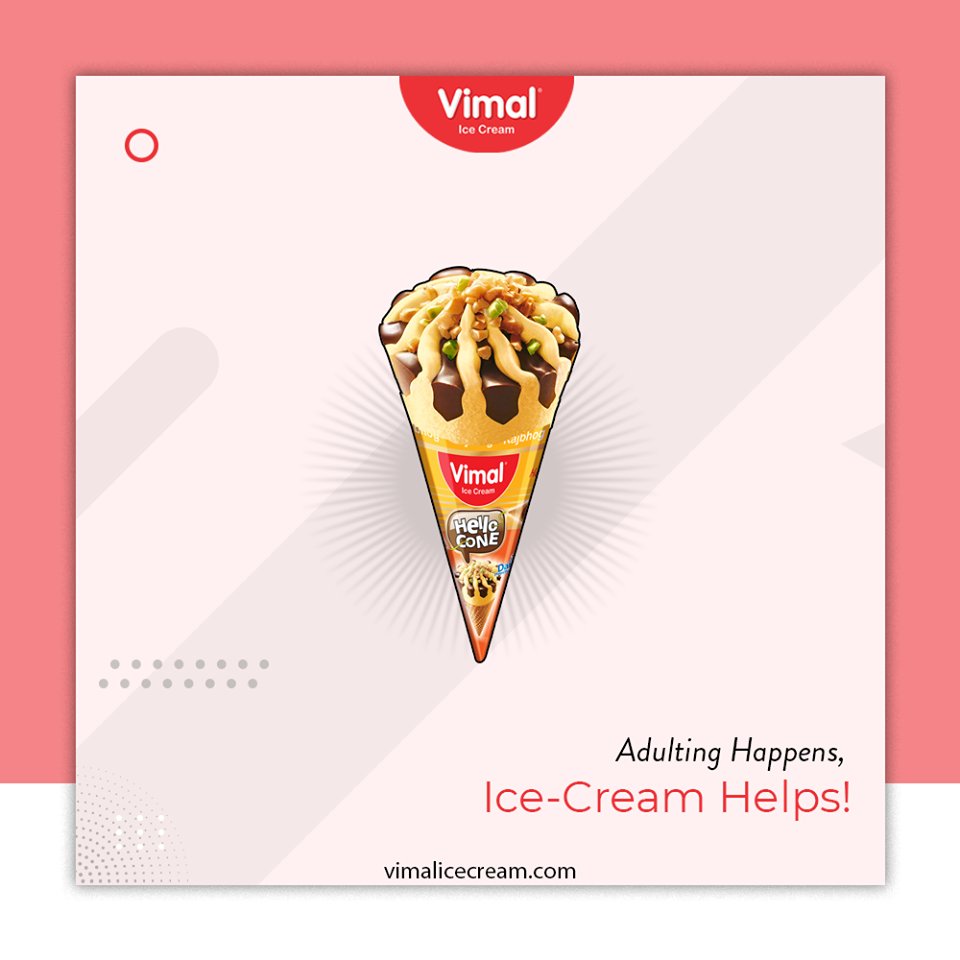 Make your Adult life more fun with an Ice Cream and Slurp from the wide range of Vimal Ice Cream Cone Flavors.

#IcecreamTime #IceCreamLovers #FrostyLips #Vimal #IceCream #VimalIceCream #Ahmedabad https://t.co/aFNRqsHkoQ
