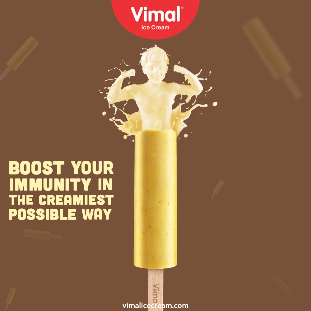 Boost your immunity in the creamiest possible way with none other than #VimalIcecream.

#IcecreamTime #IceCreamLovers #FrostyLips #Vimal #IceCream #VimalIceCream #Ahmedabad https://t.co/sjz75fDcEy