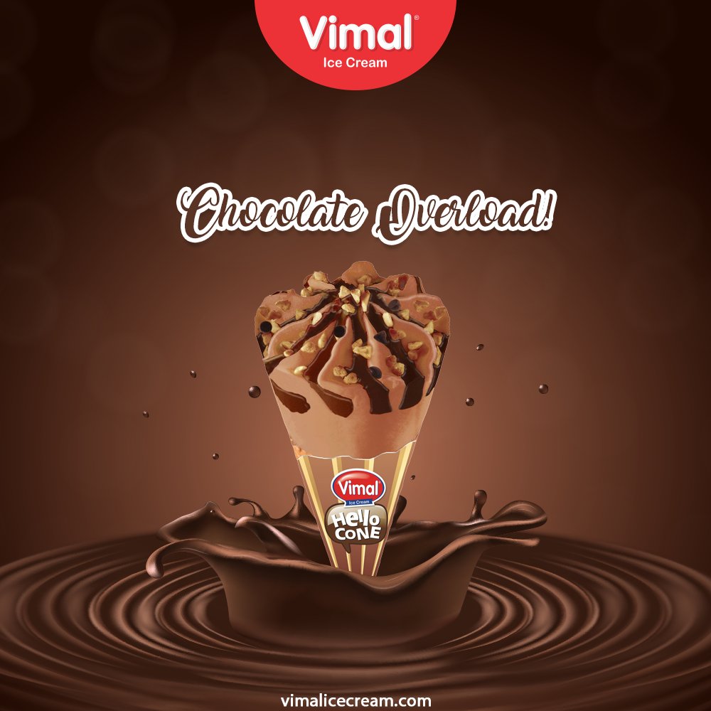 Life is like an ice cream, enjoy it before it melts. Vimal Ice Cream's Chocolate Cone will satisfy your cravings with a Chocolaty Overload!

#VimalIceCream #IceCreamLovers #ChocolateCone #Cone #Vimal #IceCream #Ahmedabad https://t.co/J3FUdb85G7