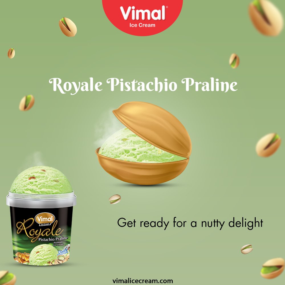 Royale Pistachio Praline

Get ready for a nutty delight with the deliciousness of @VimalIceCreams  

#VimalIceCream #IceCreamLovers #ChocolateCone #Cone #Vimal #IceCream #Ahmedabad https://t.co/SESE1HsVf9