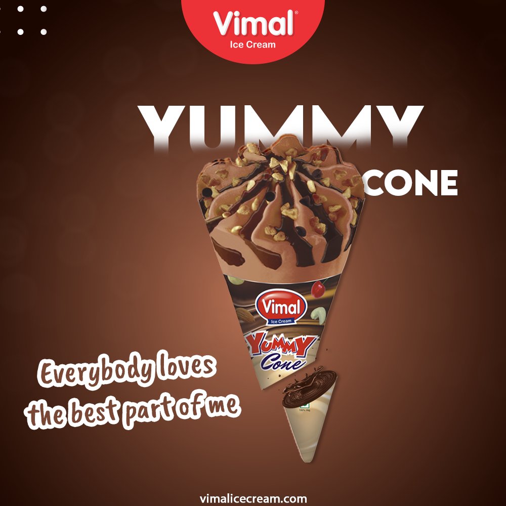 We all know that the best part of a Yummy Cone by Vimal Ice Cream is the chocolaty blast at its end. 

#VimalIceCream #IceCreamLovers #Vimal #IceCream #Ahmedabad #trendingformat #trendingformats https://t.co/NmwWG4jUdp