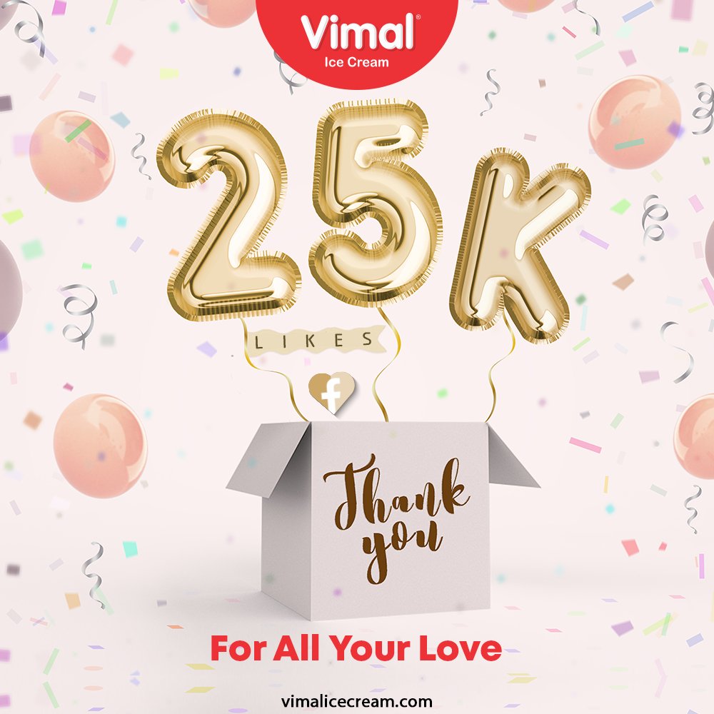 It is your love and trust that always helps us serve you the sweetest and the best Ice cream.

#ThankYou #VimalIceCream #IceCreamLovers #Vimal #IceCream #Ahmedabad https://t.co/q5Q1GKceyH