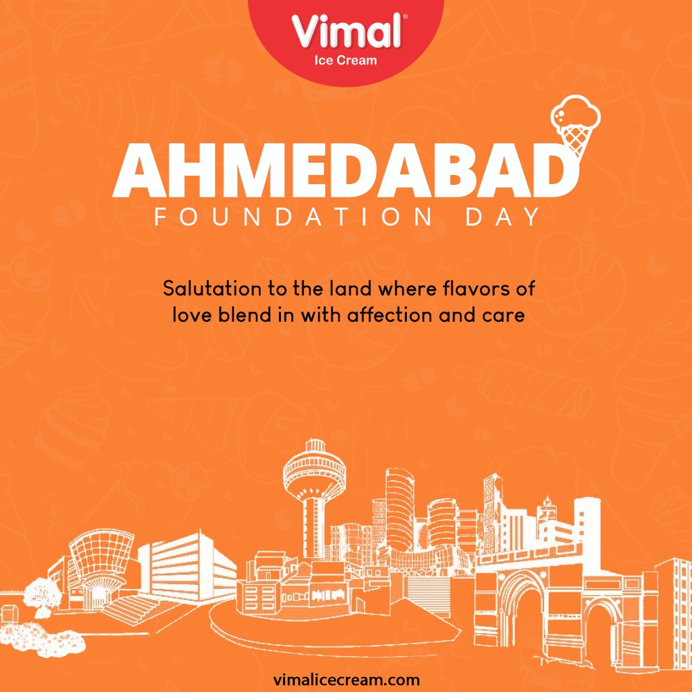 Salutation to the land where flavors of love blend in with affection and care

#HappyBirthdayAhmedabad #AhmedabadFoundationDay #AhmedabadFoundationDay2021 #AhmedabadSthapanaDivas #Ahmedabad  #VimalIceCream #IceCreamLovers #Vimal #IceCream https://t.co/tsHu9ic5hq