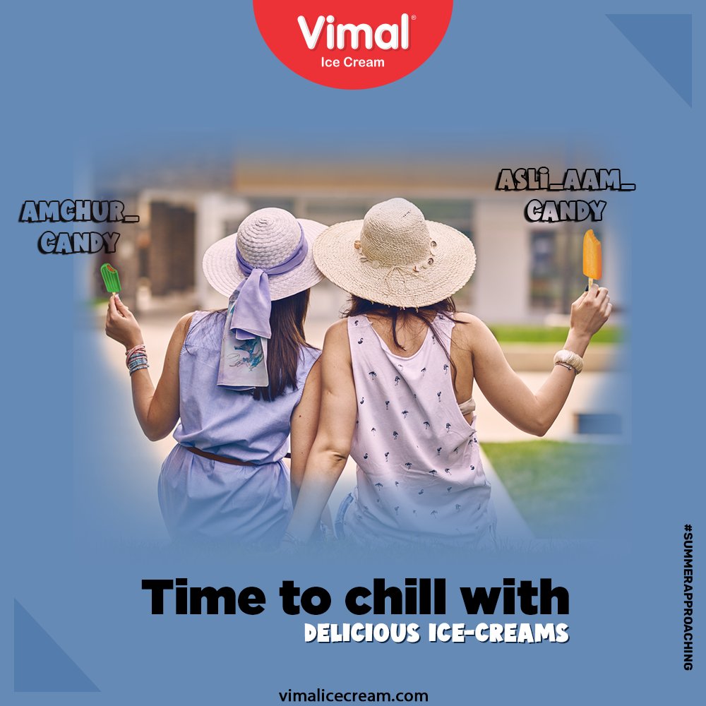 The summer is approaching fast and we all know that this is the best time to chill with delicious Vimal Ice-creams.
Have it Today.
#SummerApproaching

#VimalIceCream #IceCreamLovers #Vimal #IceCream #Ahmedabad https://t.co/ILp26bGMBD