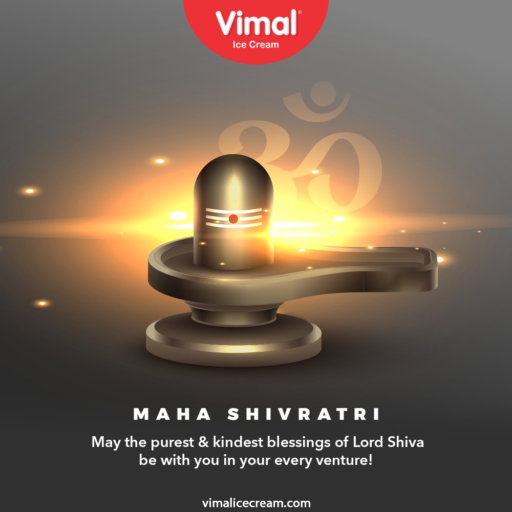 May the purest & kindest blessings of Lord Shiva be with you in your every venture!

#MahaShivratri #HappyMahaShivratri #HappyShivratri #HappyShivratri2021 #Shivratri #Mahadev #IndianFestival #VimalIceCream #IceCreamLovers #Vimal #IceCream #Ahmedabad https://t.co/54opPaoptN