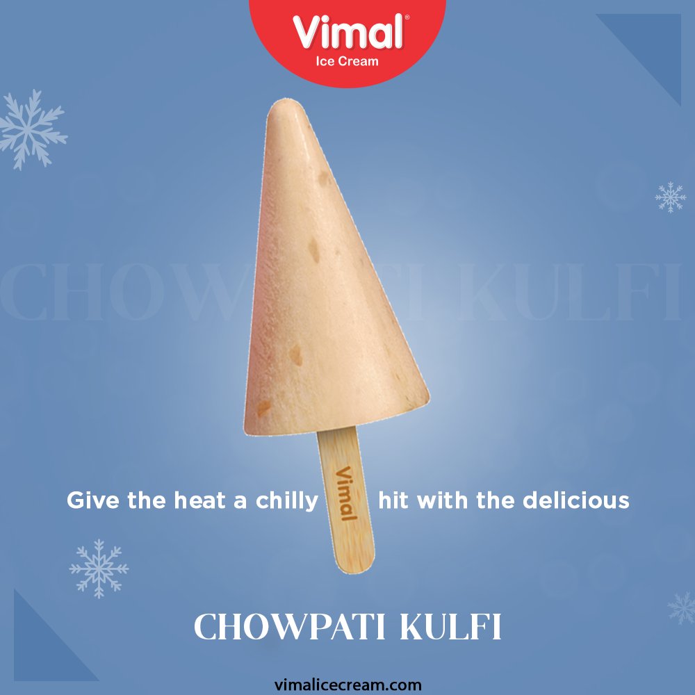 Give the heat a chilly hit with the delicious and authentic taste of the amazing Chowpati kulfi, Only by @VimalIceCreams.

#IcecreamTime #IceCreamLovers #FrostyLips #Vimal #IceCream #VimalIceCream #Ahmedabad https://t.co/d3CjEX6eQn