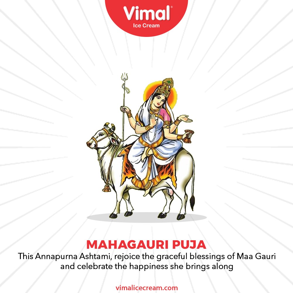 This Annapurna Ashtami, rejoice the graceful blessings of Maa Gauri and celebrate the happiness she brings along.

#FestiveWishes #IndianFestival #VimalIceCream #IceCreamLovers #Vimal #IceCream #Ahmedabad https://t.co/PHFHAiY7iT