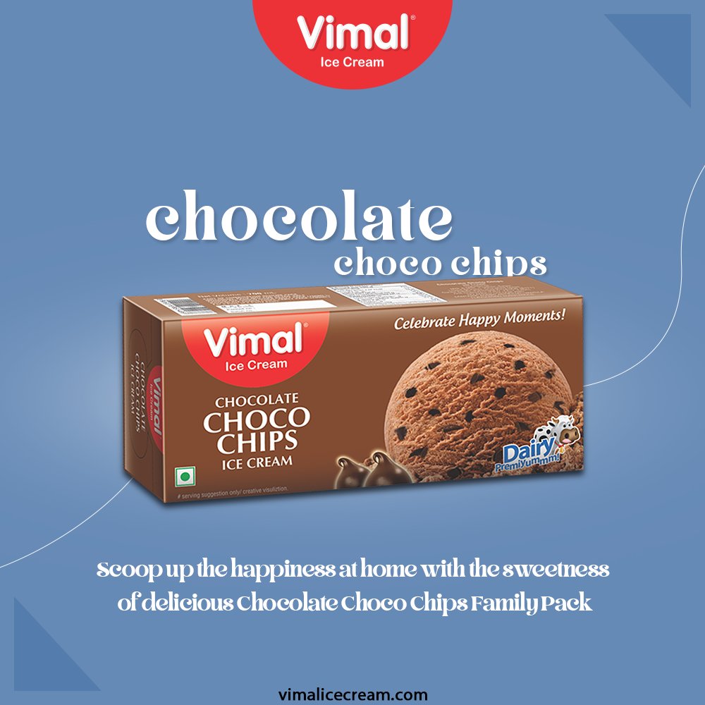 Stay at home and Scoop up the happiness at home with the sweetness of delicious Chocolate Choco Chips Family Pack, by your all-time favorite Vimal Ice Cream.

#VimalIceCream #IceCreamLovers #Vimal #IceCream #Ahmedabad https://t.co/nz7dMqy4xY