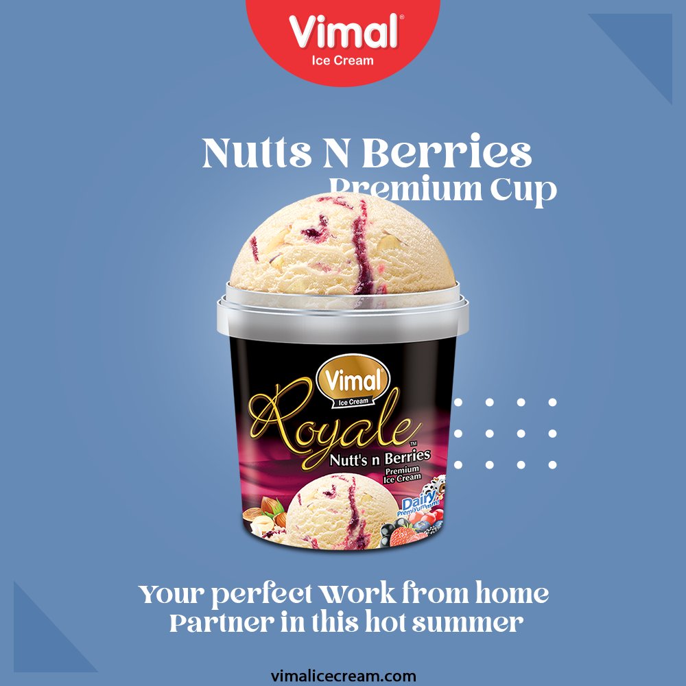 Vimal Ice-Creams, your perfect Work from home Partner in this hot summer. 

#VimalIceCream #IceCreamLovers #Vimal #IceCream #Ahmedabad https://t.co/FMM0abnehc