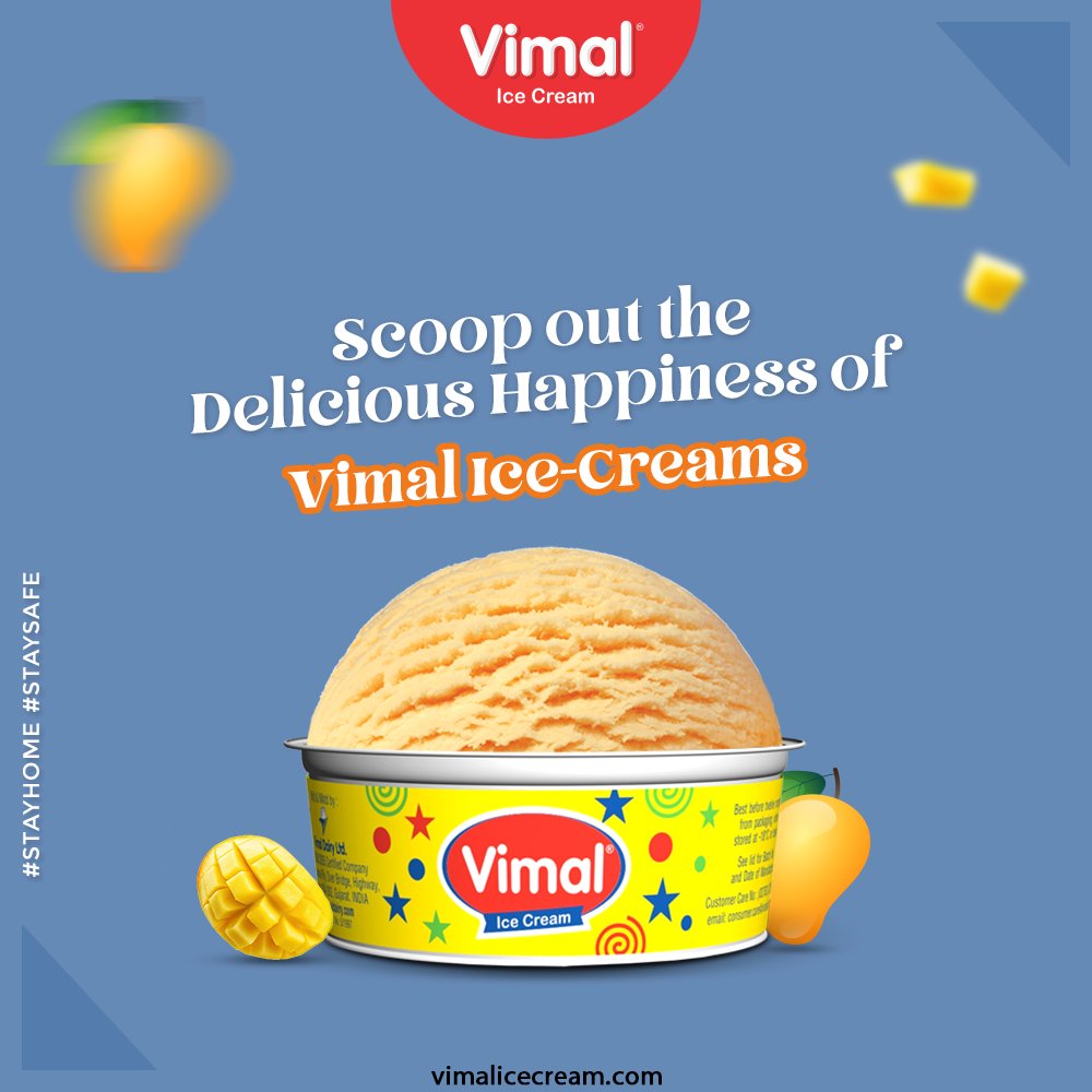 In this hot summer, scoop out the delicious happiness of delicious Vimal Ice-Creams with your family and embrace the joyfulness within.

#StayHome #StaySafe #VimalIceCream #IceCreamLovers #Vimal #IceCream #Ahmedabad https://t.co/eJw6lVp0Bh