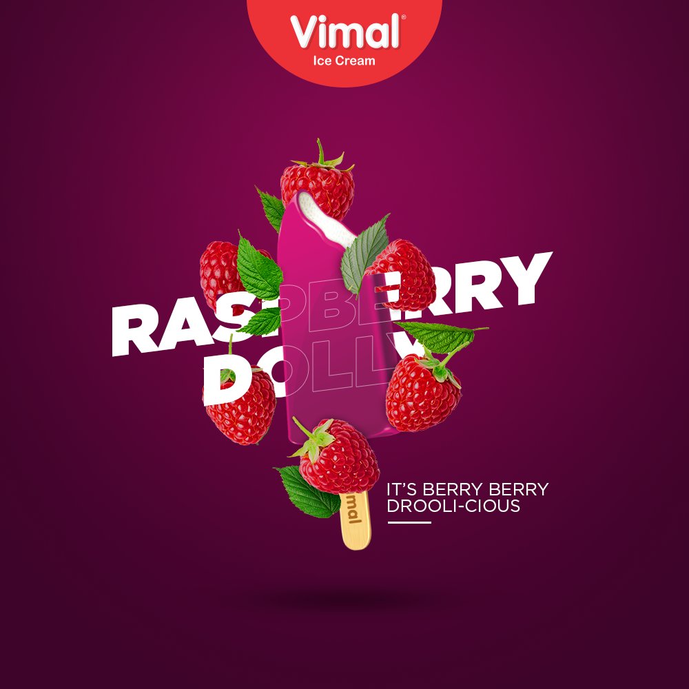 Keep falling for the fruit flavours!
Get yourself the raspberry dolly because it is berry berry droolicious.

#Droolicious #BerrySome #VimalIceCream #IceCreamLovers #Vimal #IceCream #Ahmedabad #HappyScooping #RaspberryDolly https://t.co/1VQ9I3BiHc