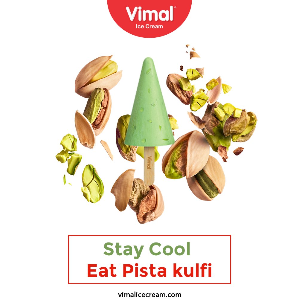 Every-day is a good day to eat ice-cream; provided you keep exploring the flavours. 

Stay cool and eat pista kulfi!

#PistaKulfi #VimalIceCream #IceCreamLovers #Vimal #IceCream #Ahmedabad https://t.co/LnEmJtbokd