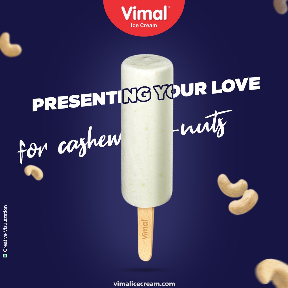 Do you love cashew-nuts? Do you love kulfi ice-creams too?
If yes, then treat yourself with our cashew kulfi.

#ThinkOfIcecreams #ChocolateLovers #CashewKulfi #Kulfi #VimalIceCream #IceCreamLovers #Vimal #IceCream #Ahmedabad https://t.co/zfkKhEUZsN