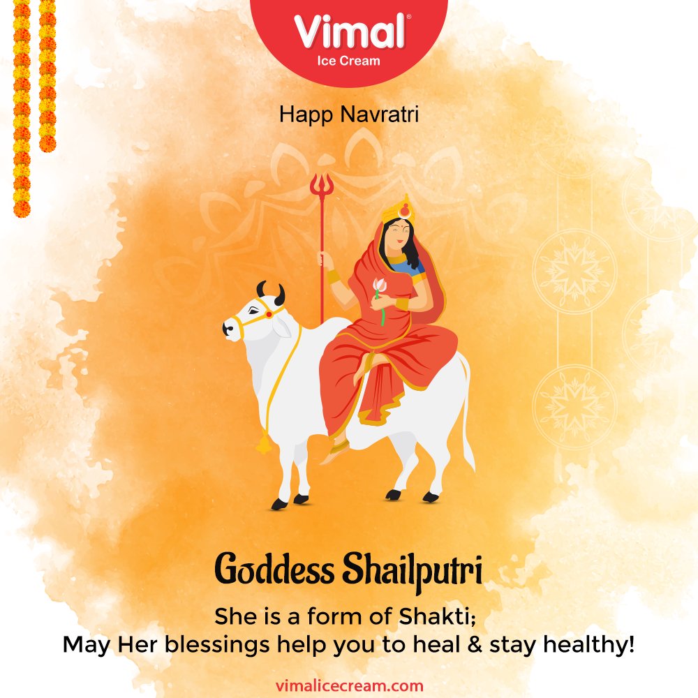 She is a form of Shakti; 
May Her blessings help you to heal & stay healthy!

#Navratri #Navratri2021 #HappyNavratri #HappyNavratri2021 #Festival #VimalIceCream #IceCreamLovers #Vimal #IceCream #Ahmedabad https://t.co/ZmMeYTWmq9