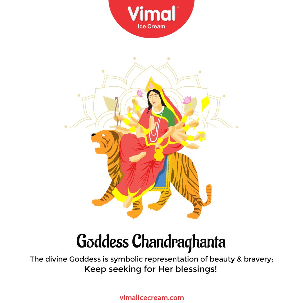 The divine Goddess is symbolic representation of beauty & bravery;
Keep seeking for Her blessings!

#Navratri #Navratri2021 #HappyNavratri #HappyNavratri2021 #Festival #VimalIceCream #IceCreamLovers #Vimal #IceCream #Ahmedabad https://t.co/LBTFmv3GTi