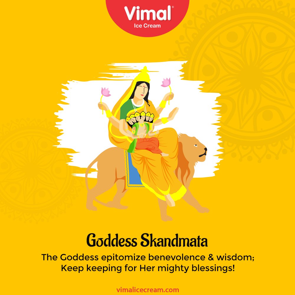 The Goddess epitomize benevolence & wisdom; Keep keeping for Her mighty blessings!

#Navratri #Navratri2021 #HappyNavratri #HappyNavratri2021 #Festival #VimalIceCream #IceCreamLovers #Vimal #IceCream #Ahmedabad https://t.co/87pfQwxOpx