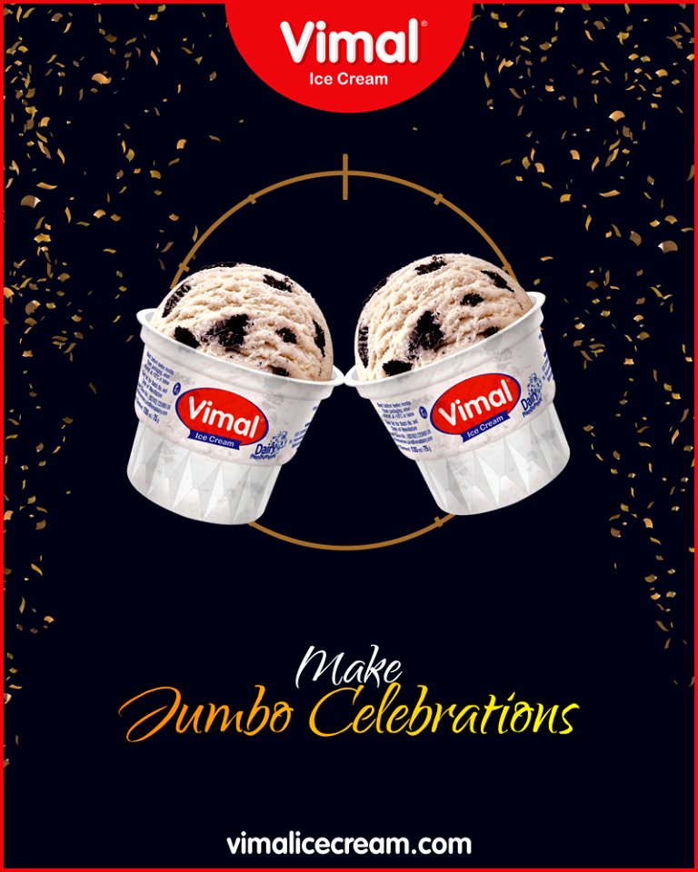Make the new year party a jumbo celebration with Jumbo Cup.

#JumboCup #IceCreamLovers #Vimal #IceCream #VimalIceCream #Ahmedabad https://t.co/gPt5UhwdCE