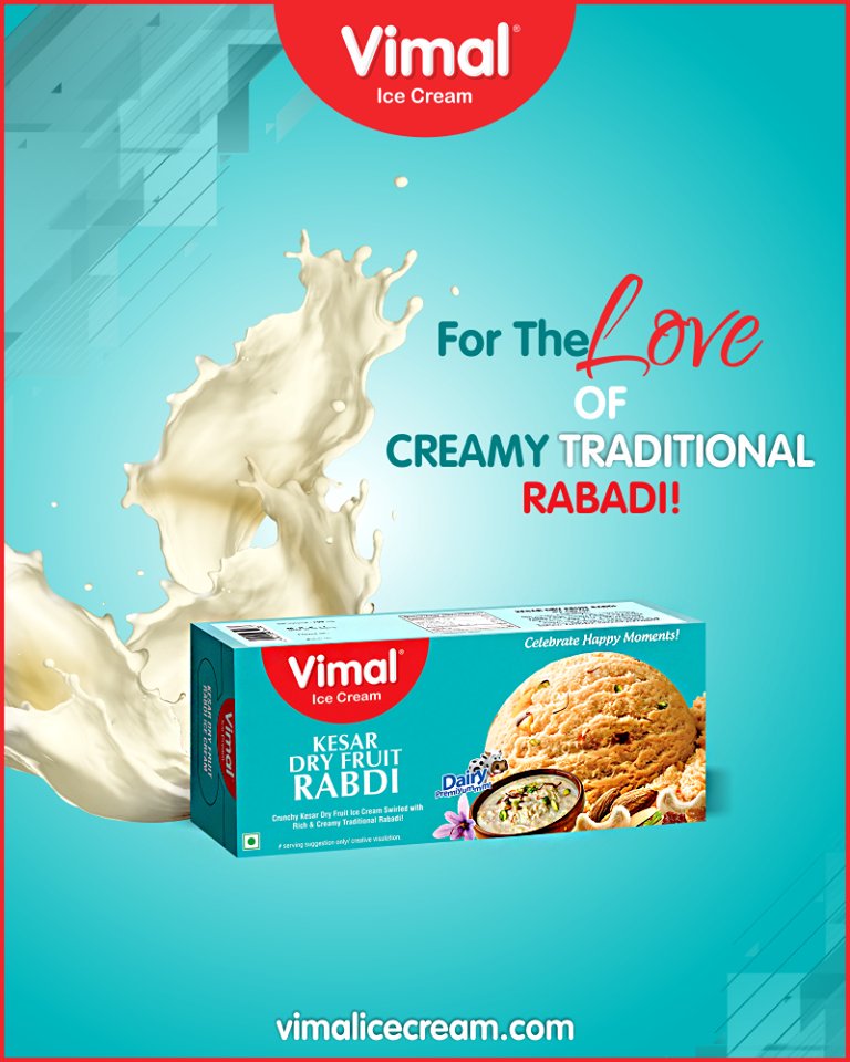 Show your love for crunchy kesar dry fruit icecream swirled with Rich & Creamy Traditional Rabdi!

#IceCreamLovers #Vimal #IceCream #VimalIceCream #Ahmedabad https://t.co/tecGc5s6jB