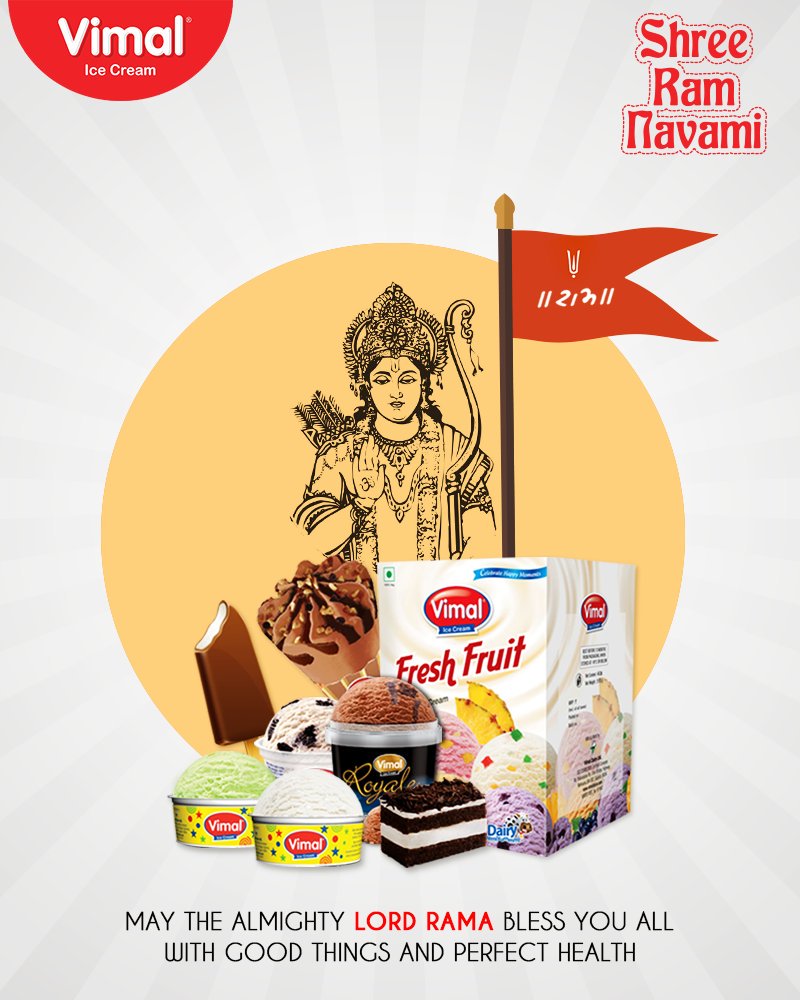 Vimal Ice Cream,  RamNavami, Ramnavmi, IndianFestivals, JaiShreeRam, IceCreamLovers, Vimal, IceCream, VimalIceCream, Ahmedabad